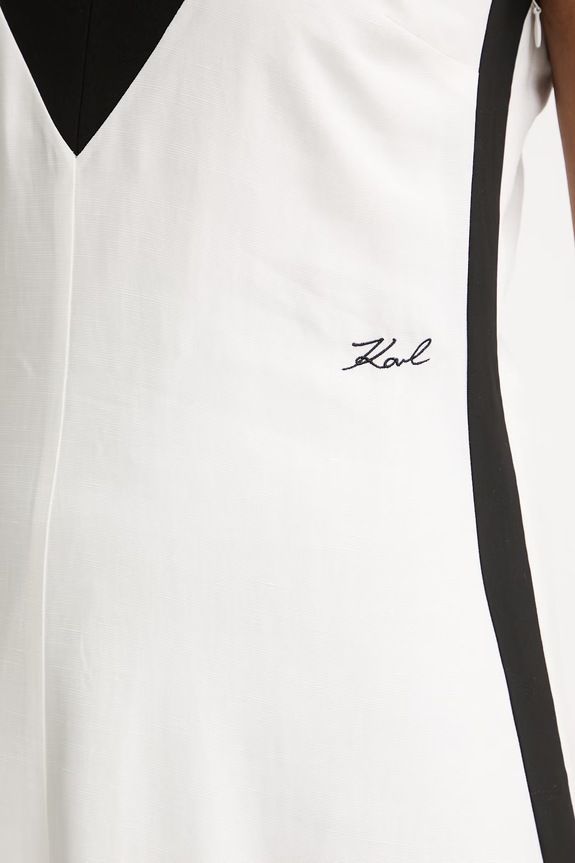 Karl Lagerfeld sukienka z lyocellem B2W13026 biały