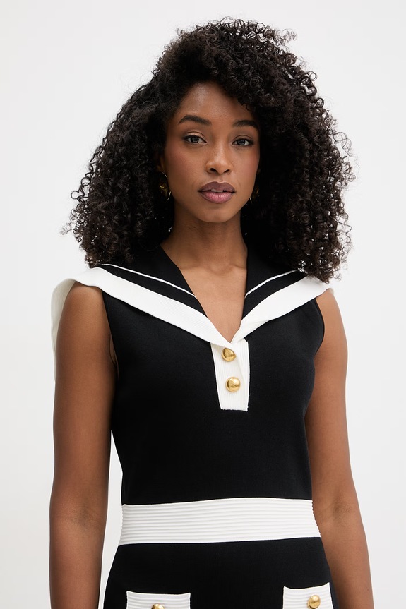 Karl Lagerfeld haljina s viskozom crna B2W13007