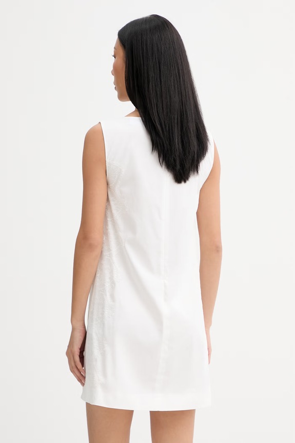 Îmbrăcăminte blugirl Blumarine rochie cu bumbac RA6194.T544A alb