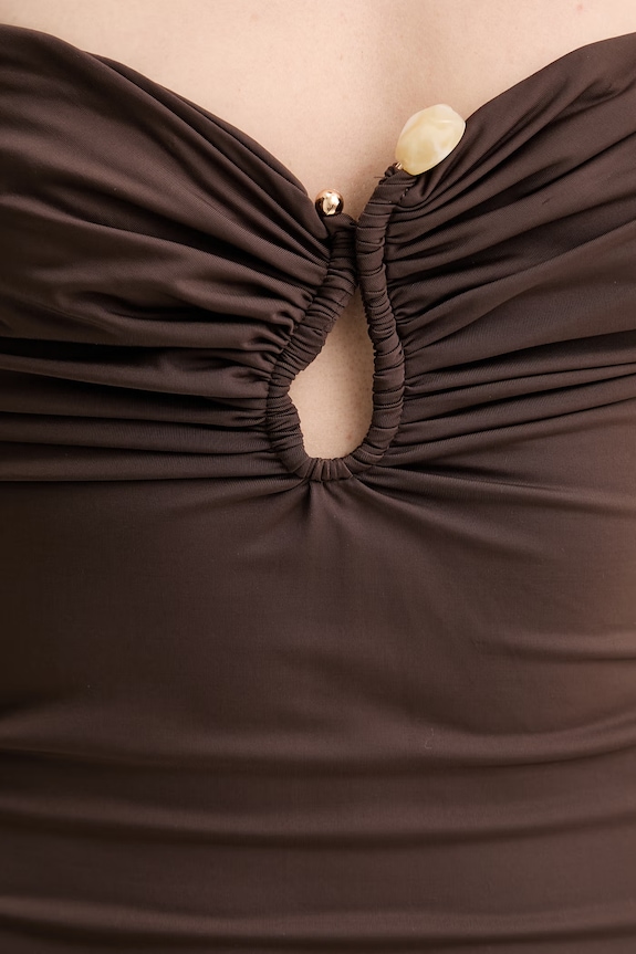 Bardot sukienka 60310DB brązowy