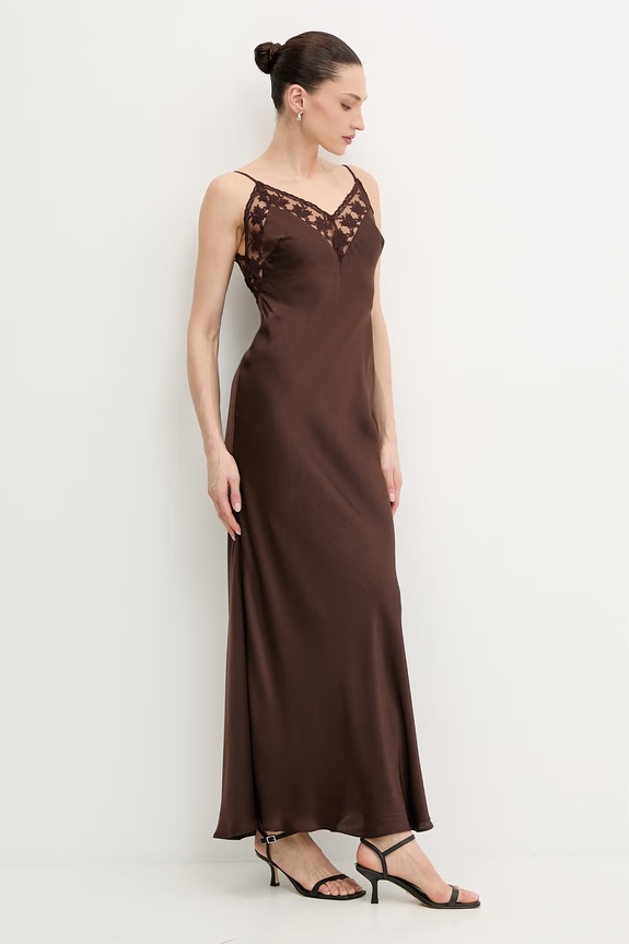 Bardot sukienka 60322DB brązowy SS26