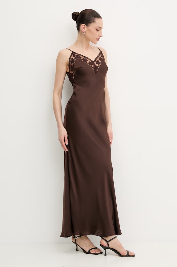 Bardot sukienka 60322DB brązowy SS26