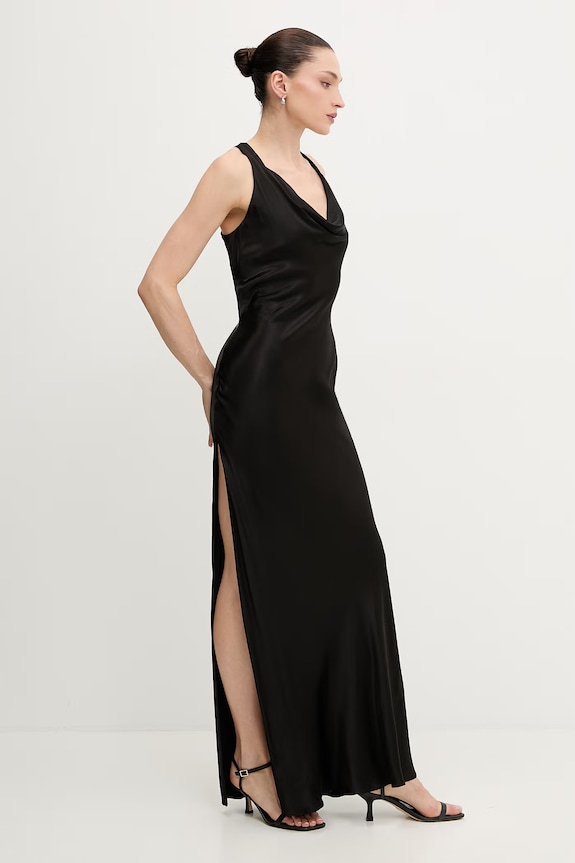 Bardot rochie din viscoză 60356DB negru SS26