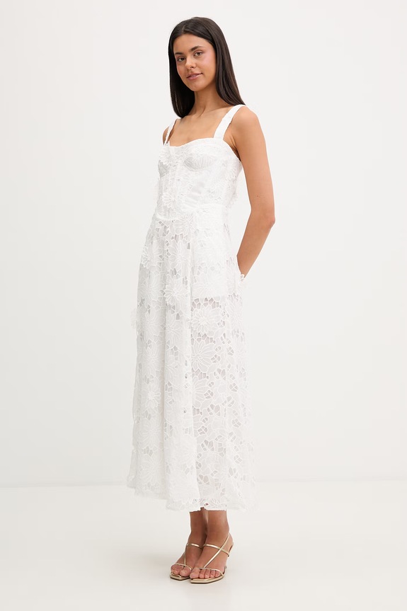 Bardot sukienka gorsetowa 58655DB4 biały SS26