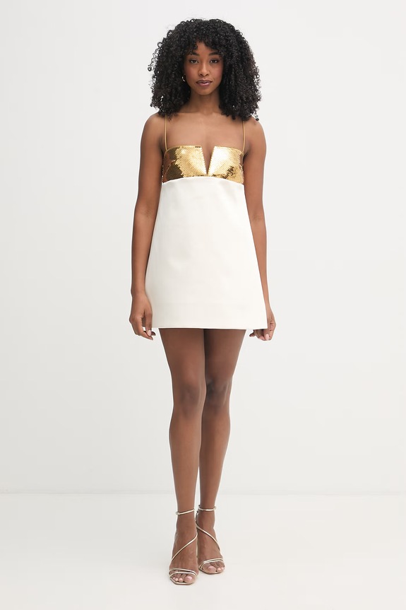 Retrofete rochie Cyra R.R26.12258.17 bej SS26