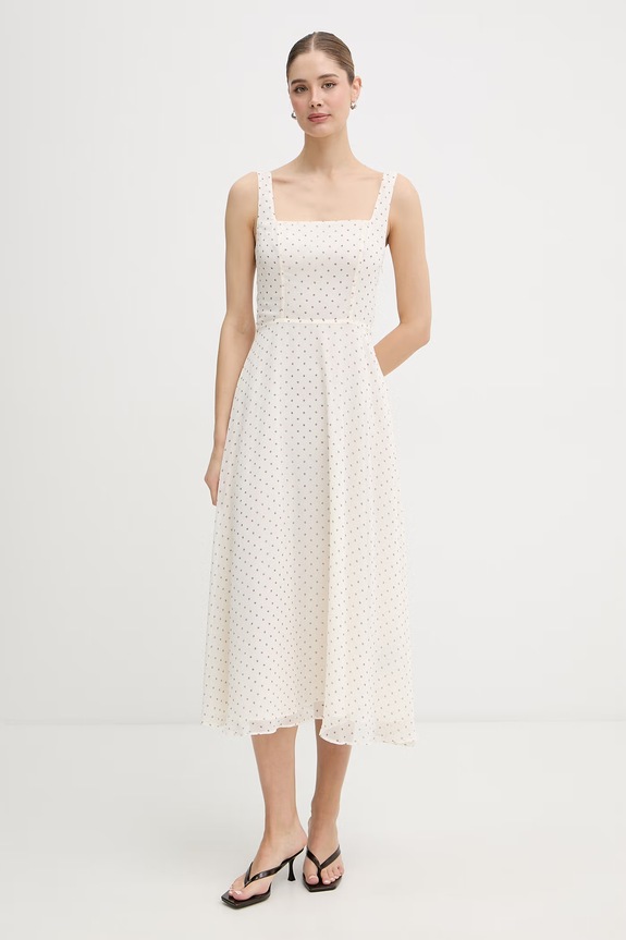 Rotate sukienka letnia beżowy 116021858