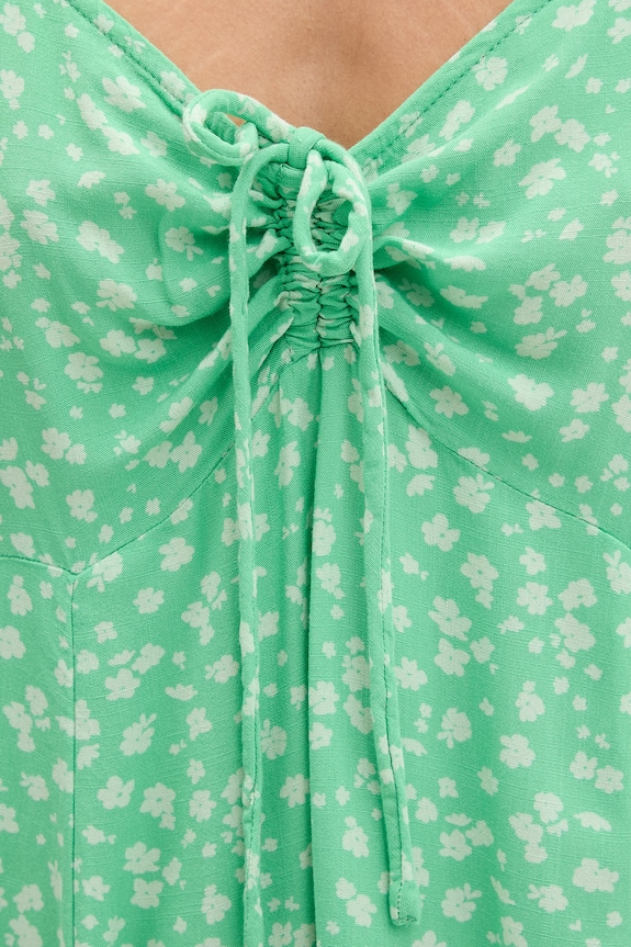 Rip Curl rochie de vară din vâscoză SURF SIDE 08ZWDR verde