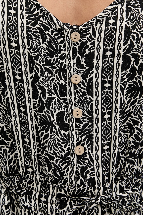 Rip Curl rochie evazată din vâscoză MOLOKAI 09BWDR negru