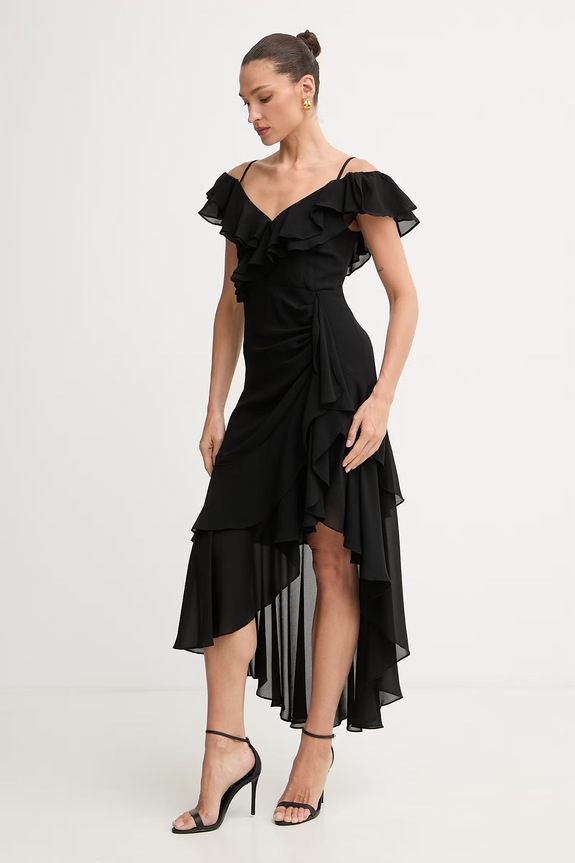 Morgan rochie evazată RJOLIE negru SS26