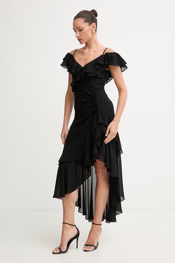 Morgan rochie evazată RJOLIE negru SS26