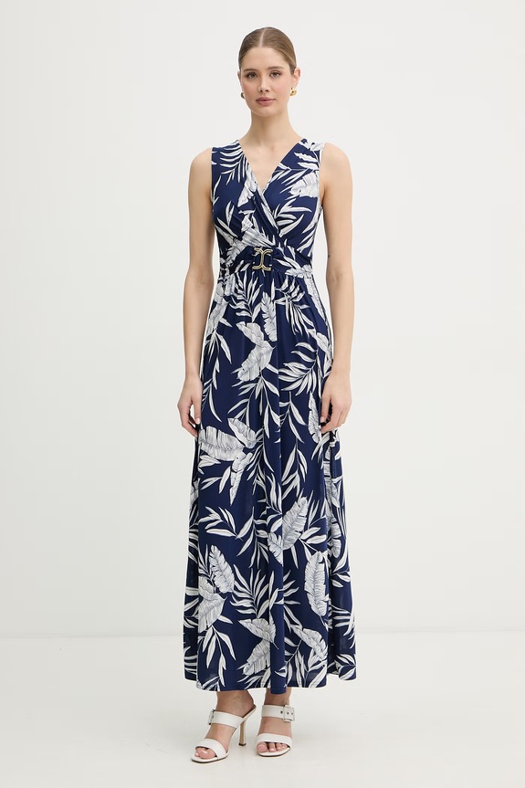 Morgan rochie drapată bleumarin RFLERI