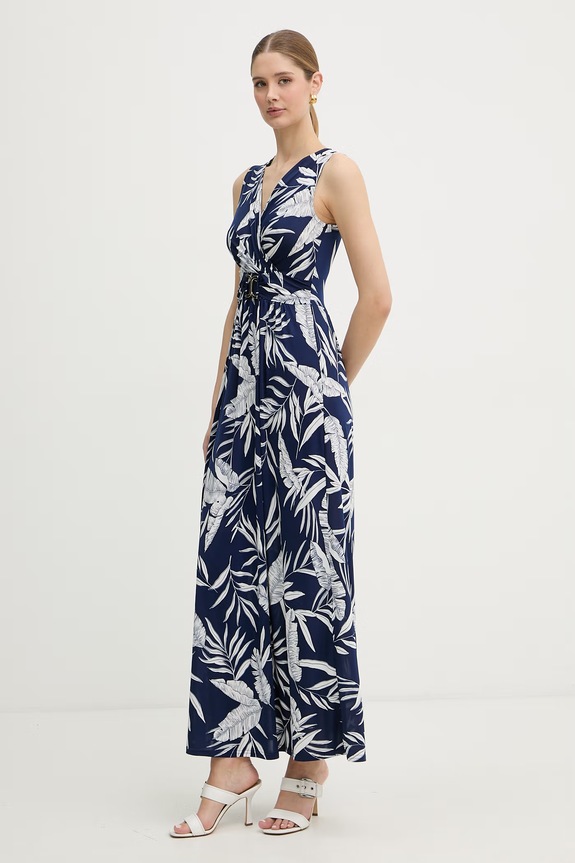 Morgan rochie drapată RFLERI bleumarin SS26