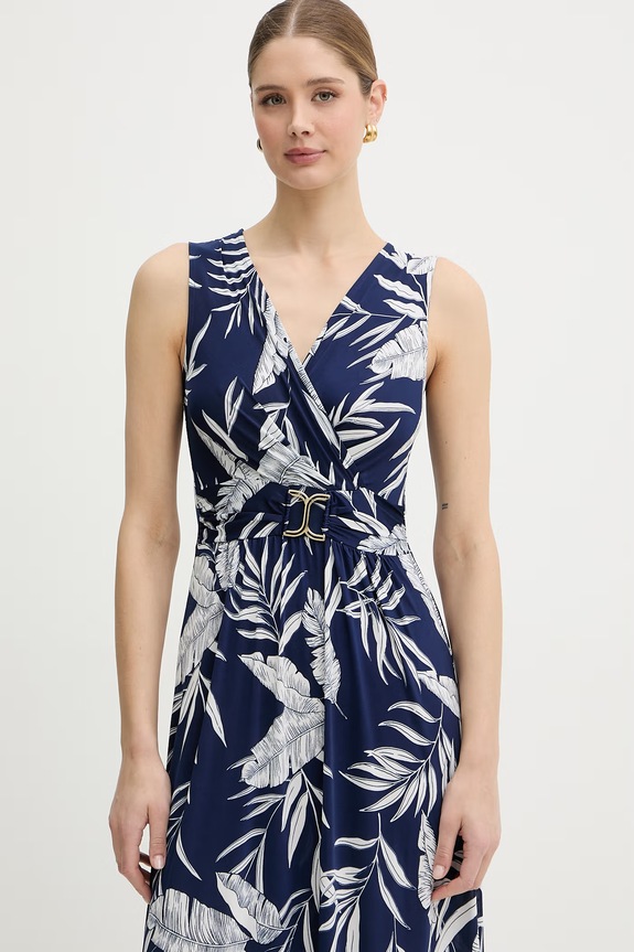 Morgan rochie drapată bleumarin RFLERI