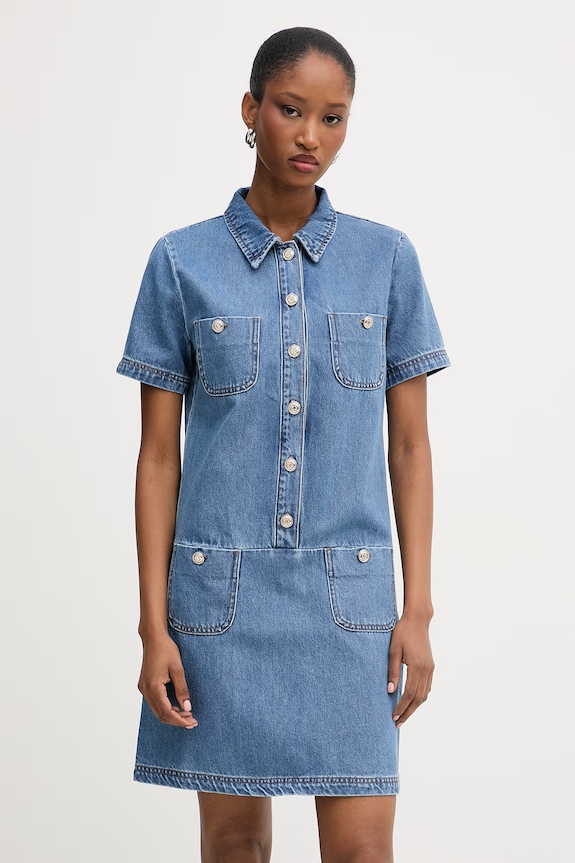 Morgan rochie de denim albastru RSIA