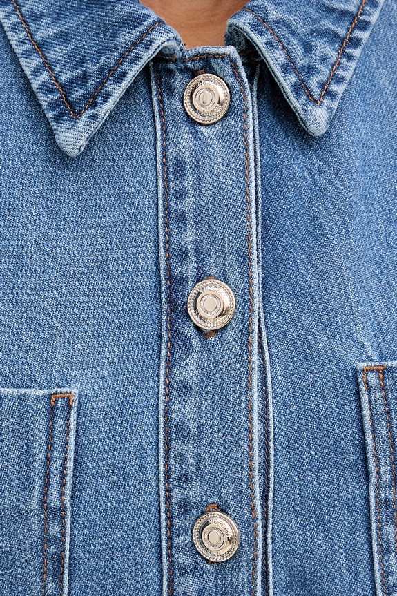 Morgan rochie de denim RSIA albastru