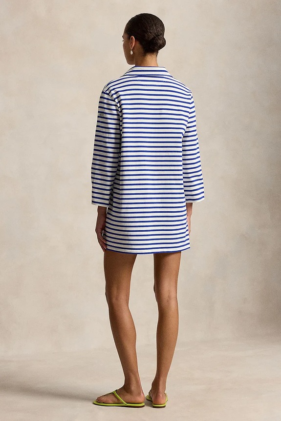Polo Ralph Lauren rochie din bumbac 211A12913 albastru SS26