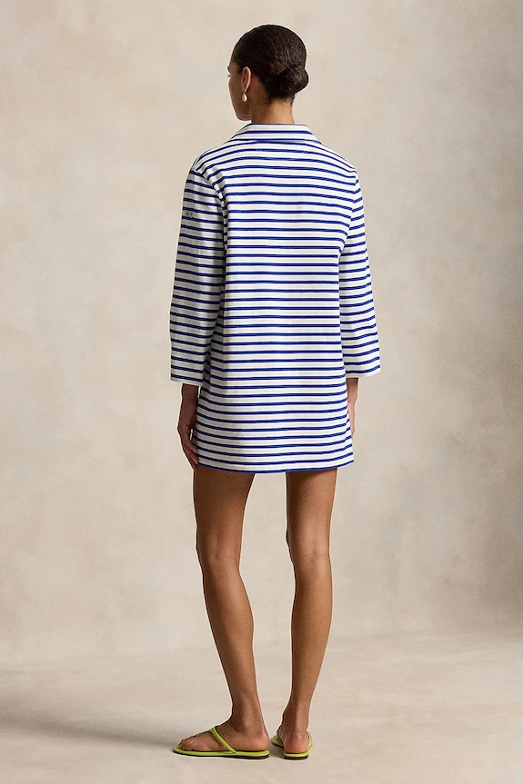 Polo Ralph Lauren rochie din bumbac 211A12913 albastru SS26