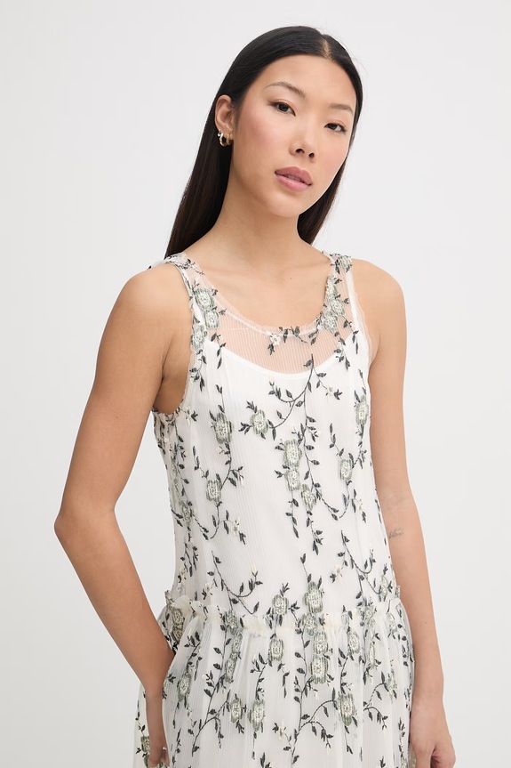 MUNTHE rochie babydoll BARINA verde 261130026132