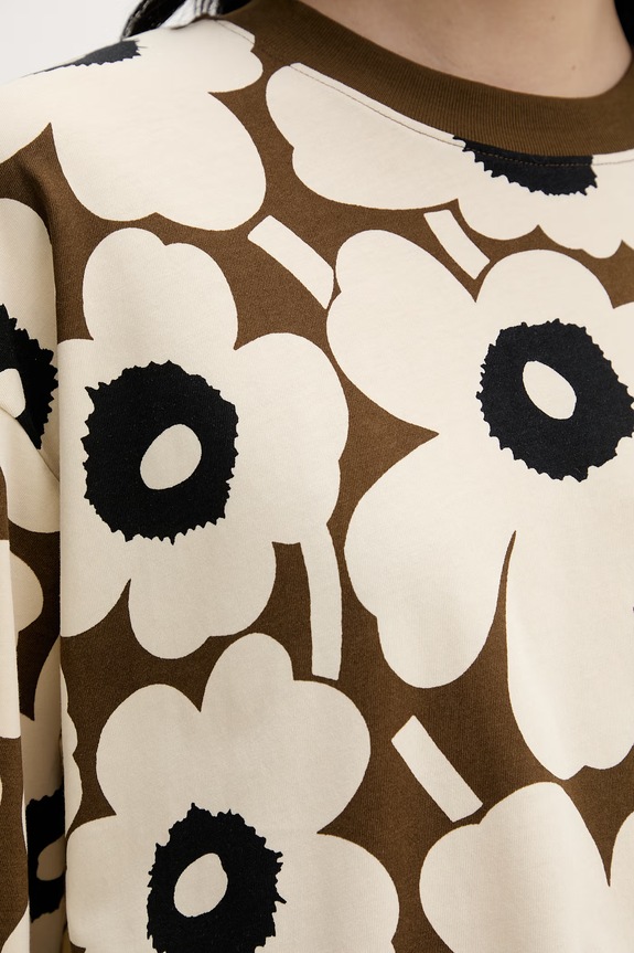 Marimekko rochie de vară bumbac 095504 bej