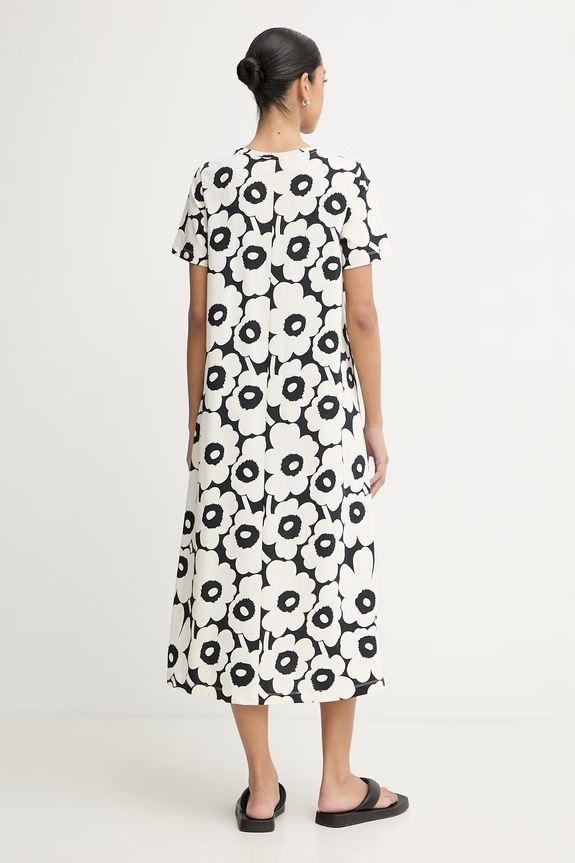 Îmbrăcăminte Marimekko rochie bumbac 095846 bej