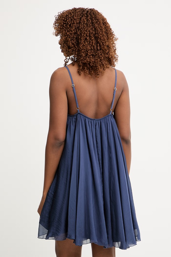 Îmbrăcăminte Haveone rochie de vară cu vâscoză ACH.Q013 bleumarin
