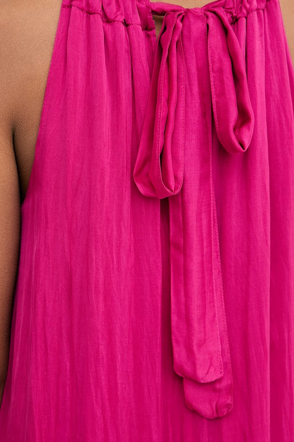 Haveone rochie de vară cu mătase AFF.Q011 roz