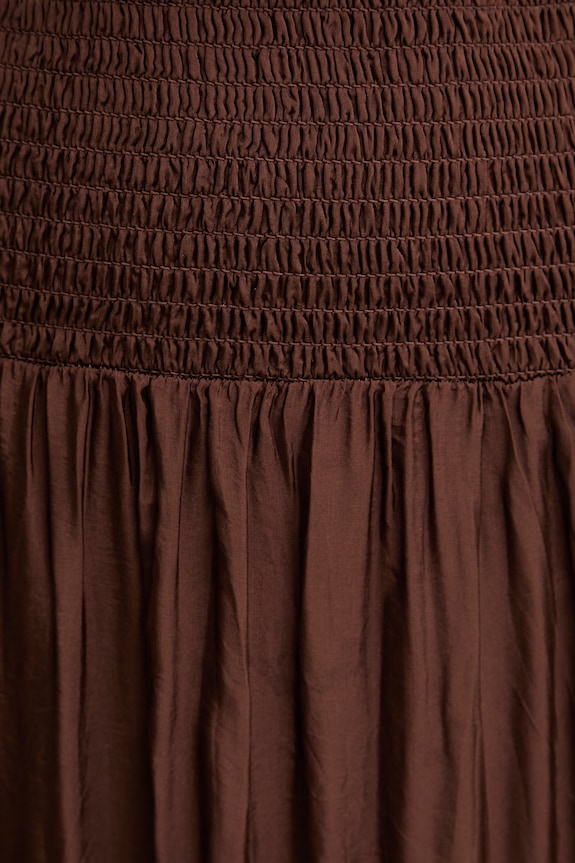 Haveone rochie cu mătase ACH.Q014 maro