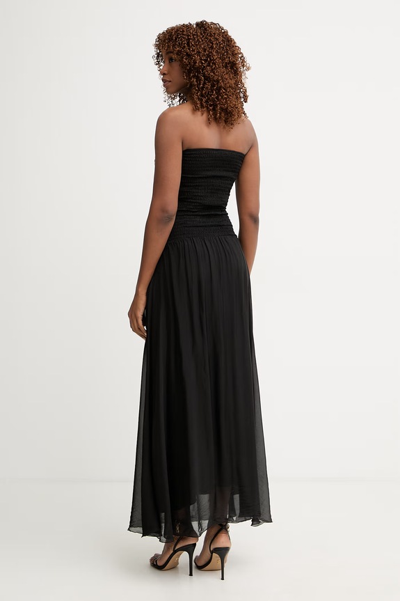 Îmbrăcăminte Haveone rochie cu mătase ACH.Q014 negru