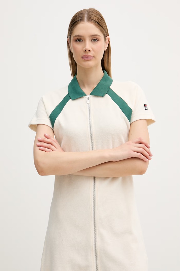 Fila φόρεμα βαμβακερό BELFIORE μπεζ FAW1286