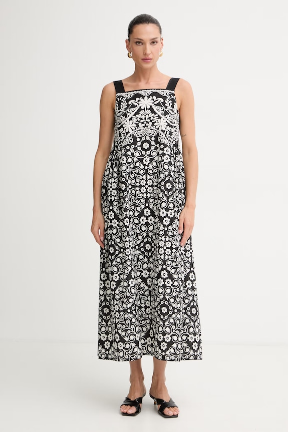 Weekend Max Mara летнее платье из хлопка чёрный 2615221023600