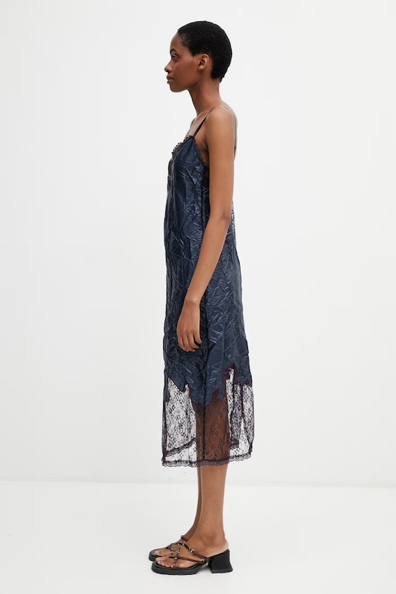 Andersson Bell Embroidery Lace šaty ve stylu spodničky s krajkovými vsadkami atb1520w námořnická modř SS26