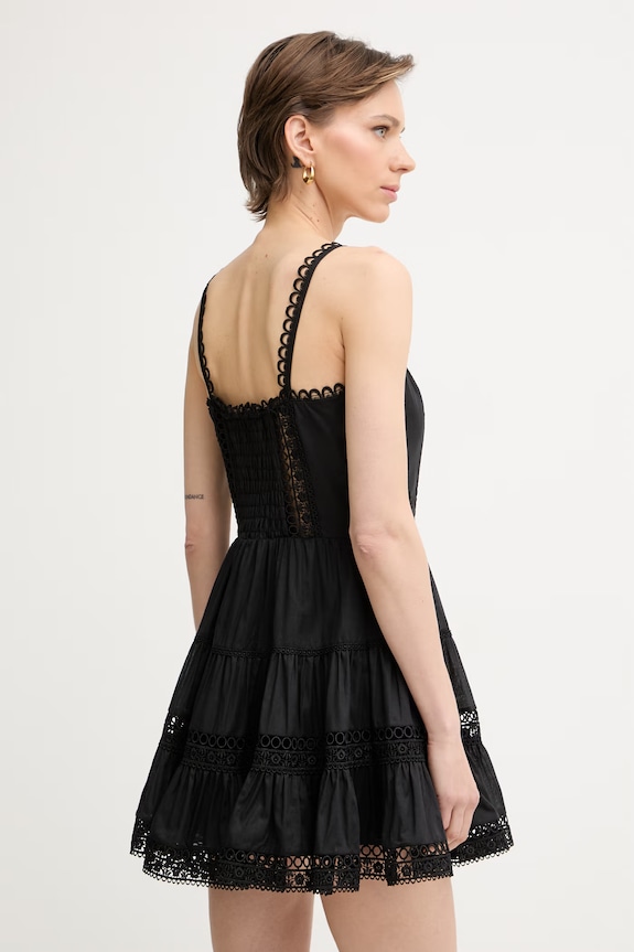 Îmbrăcăminte Charo Ruiz Ibiza rochie de vară cu bumbac Lenora 261603 negru