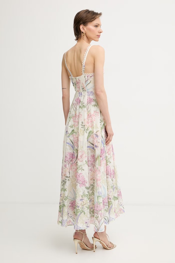 Îmbrăcăminte Charo Ruiz Ibiza rochie cu bumbac Iraso 266611 bej