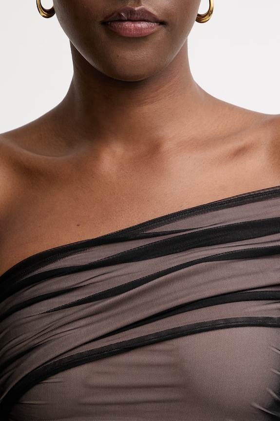 Herve Leger rochie drapată Oralie RMS8563964 negru