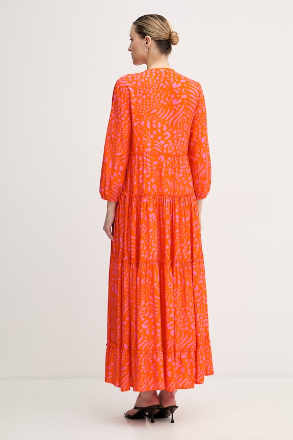 Ρούχα Lola Casademunt καλοκαιρινό από βισκόζη LS2616079 πορτοκαλί