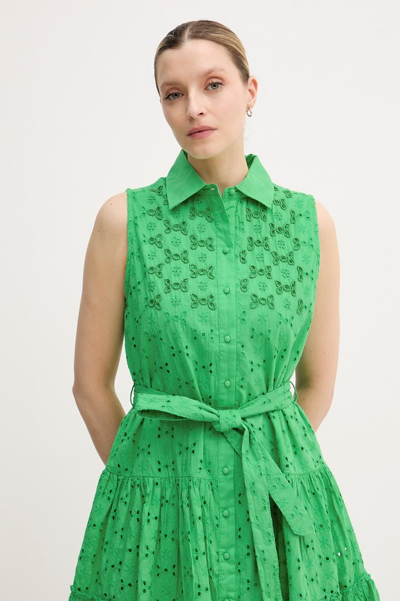 Lola Casademunt σεμιζιέ βαμβακερό πράσινο LS2616037