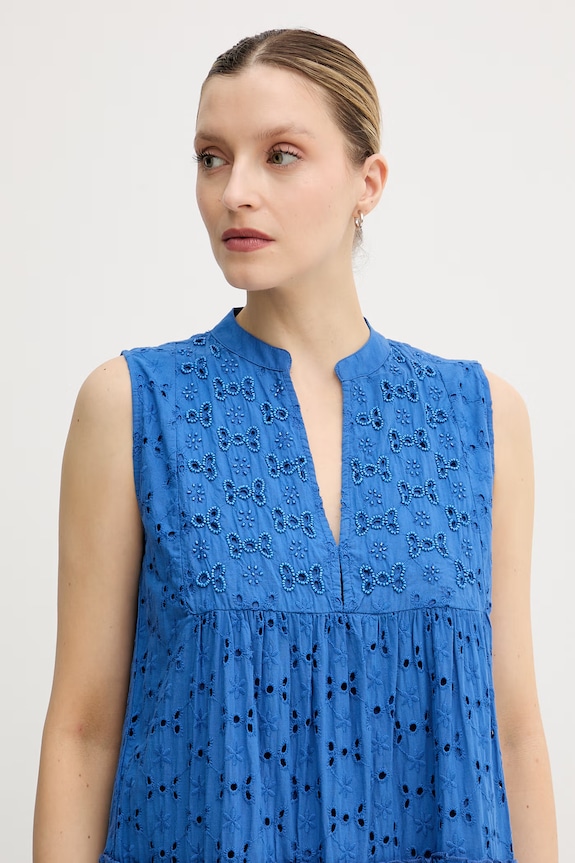 Lola Casademunt καλοκαιρινό βαμβακερό μπλε LS2616017
