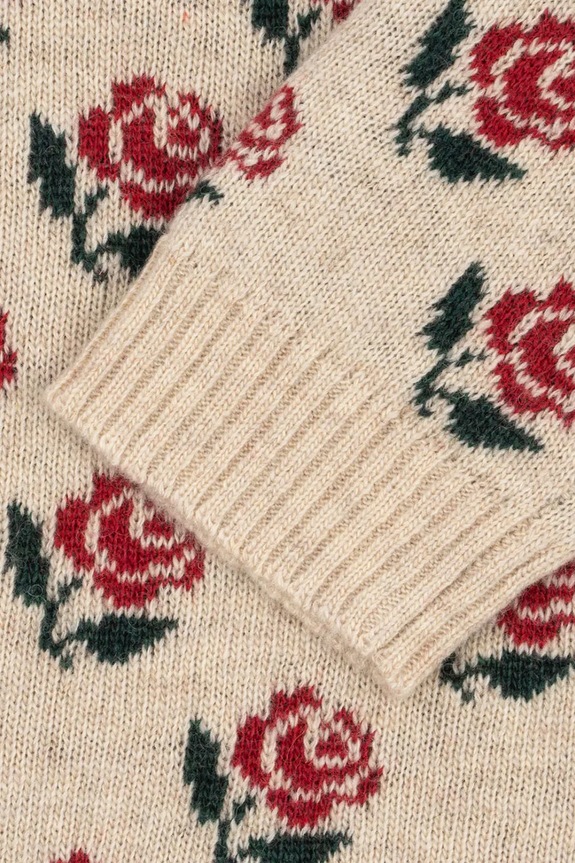 Detské šaty s prímesou vlny Konges Sløjd BELOU KNIT DRESS béžová KS104227.PreSpring