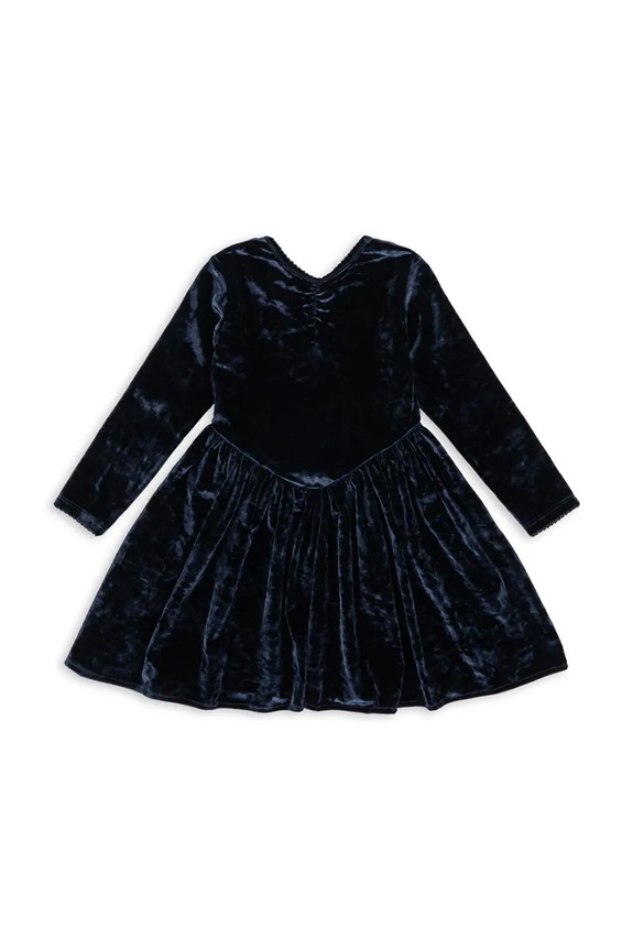 Dievčenské šaty Konges Sløjd CARLITO DRESS GRS KS104243.PreSpring tmavomodrá SS26