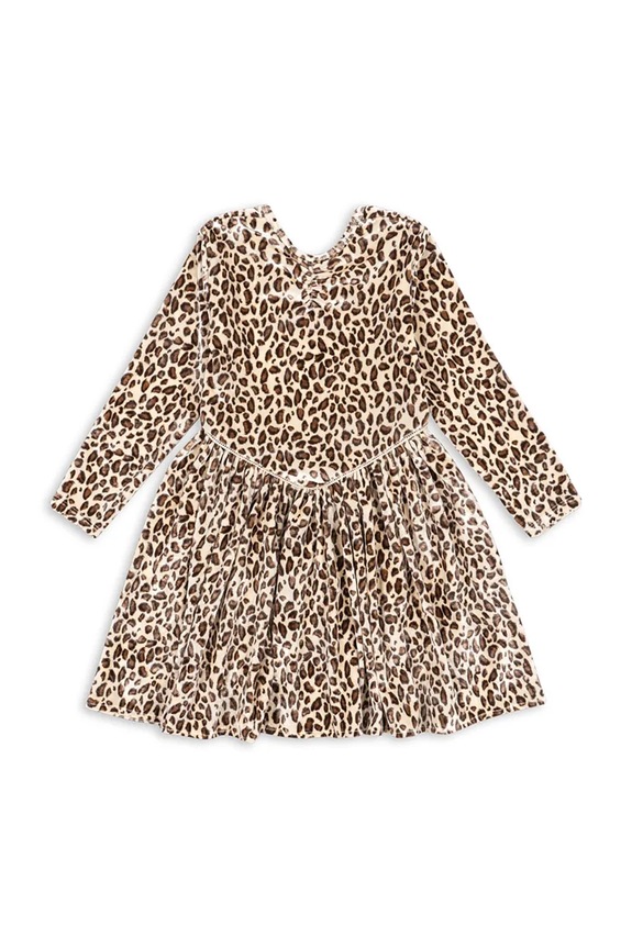 Dievčenské šaty Konges Sløjd CARLITO DRESS GRS KS104243.PreSpring béžová SS26