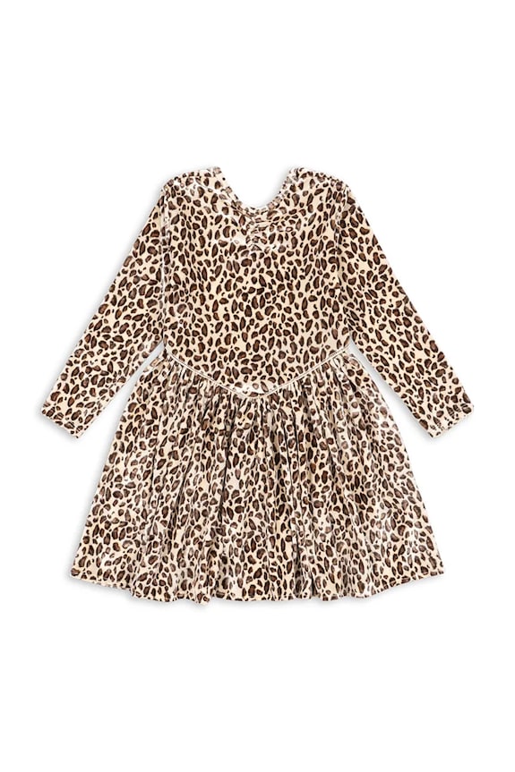 Dievčenské šaty Konges Sløjd CARLITO DRESS GRS KS104243.PreSpring béžová SS26