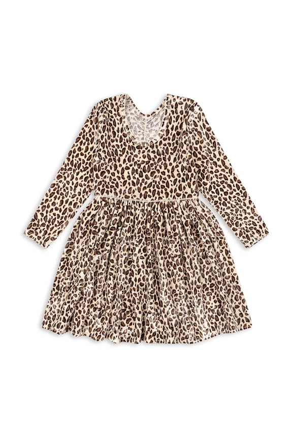 Dievča Dievčenské šaty Konges Sløjd CARLITO DRESS GRS KS104243.PreSpring béžová
