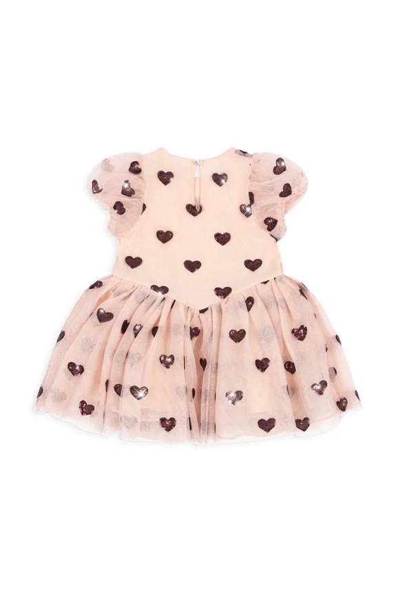 Dievča Dievčenské šaty Konges Sløjd HEARTLILY DRESS GRS KS104313.PreSpring béžová