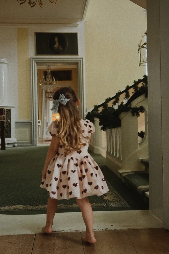 Dievčenské šaty Konges Sløjd HEARTLILY DRESS GRS KS104313.PreSpring