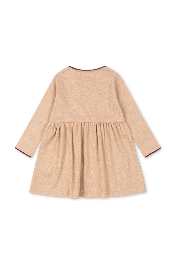 Dievča Dievčenské šaty Konges Sløjd ROLI DRESS KS104415.PreSpring béžová
