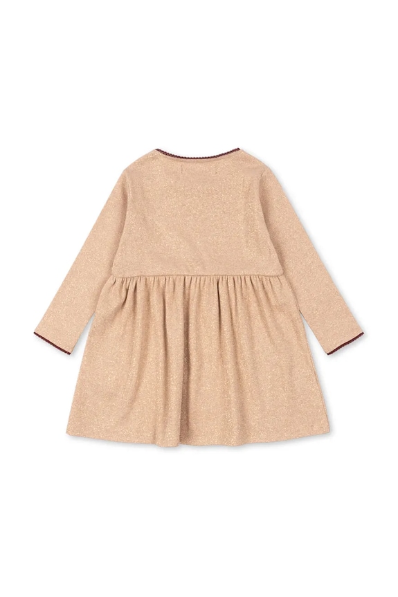 Dievča Dievčenské šaty Konges Sløjd ROLI DRESS KS104415.PreSpring béžová