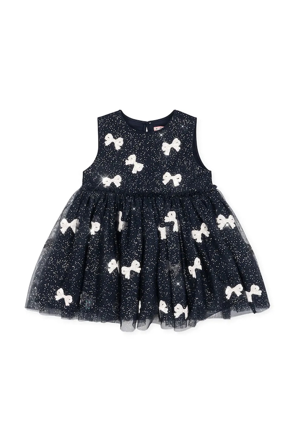 Dievčenské šaty Konges Sløjd YVONNE DRESS KS104470.PreSpring tmavomodrá SS26