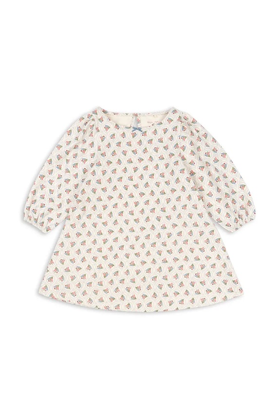 Dječja pamučna haljina Konges Sløjd DREY DRESS GOTS KS104290.PreSpring bež SS26