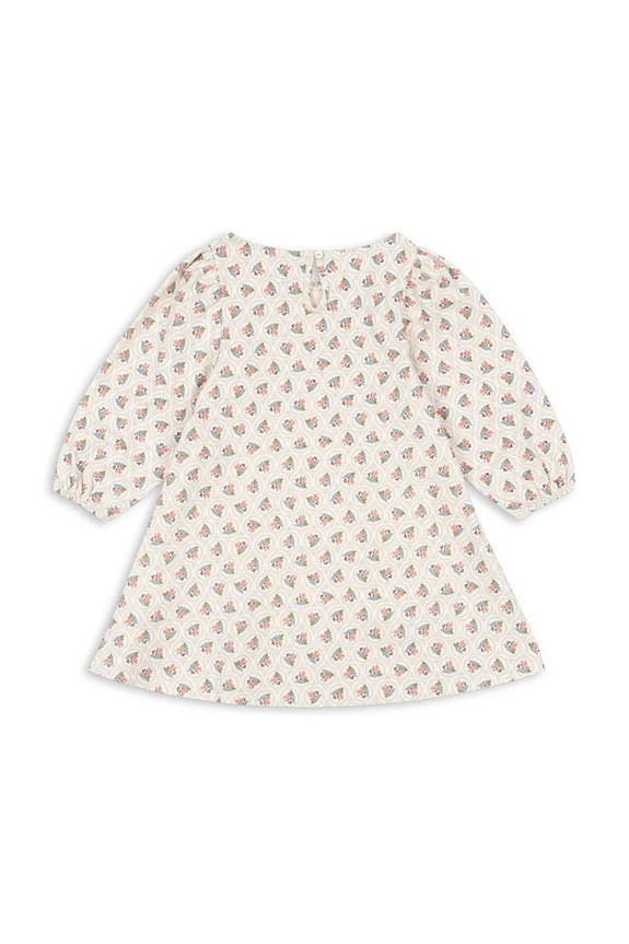 Djevojčice Dječja pamučna haljina Konges Sløjd DREY DRESS GOTS KS104290.PreSpring bež