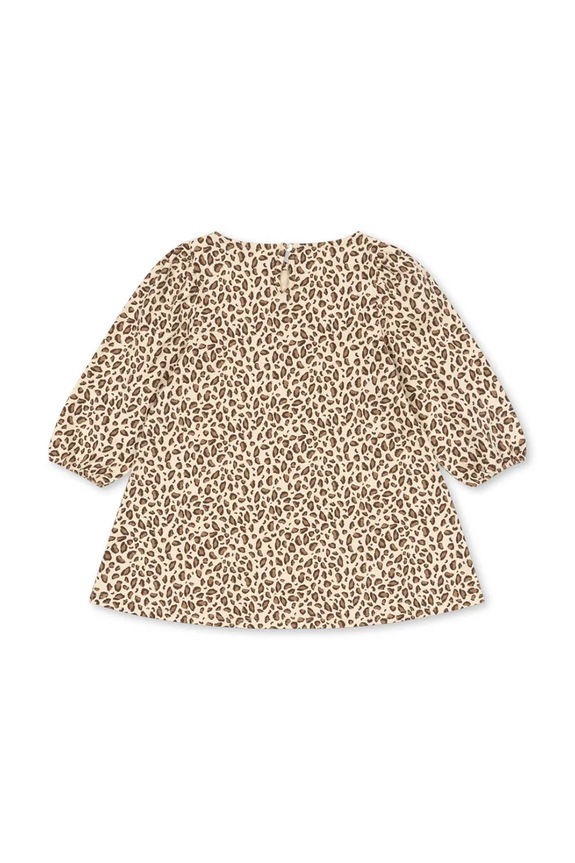 Dječja pamučna haljina Konges Sløjd DREY DRESS GOTS KS104290.PreSpring bež SS26
